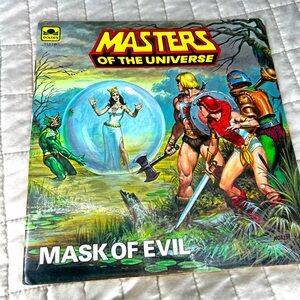 He-Man “Mask of Evil” Golden Super Adventure Book (1984)